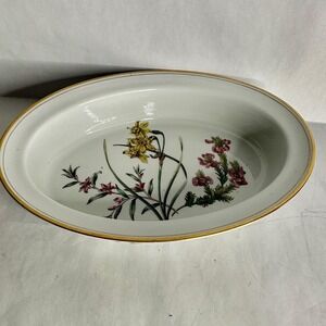 Spode Stafford Flowers Burtonia Narcissus & Crowea Oval Baker Serving Dish